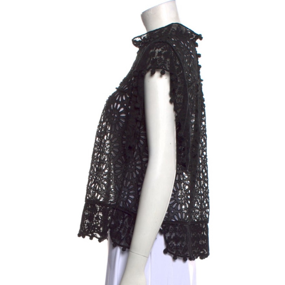 Isabel Marant broderie anglaise Black Lace Top sz small - Picture 2 of 5